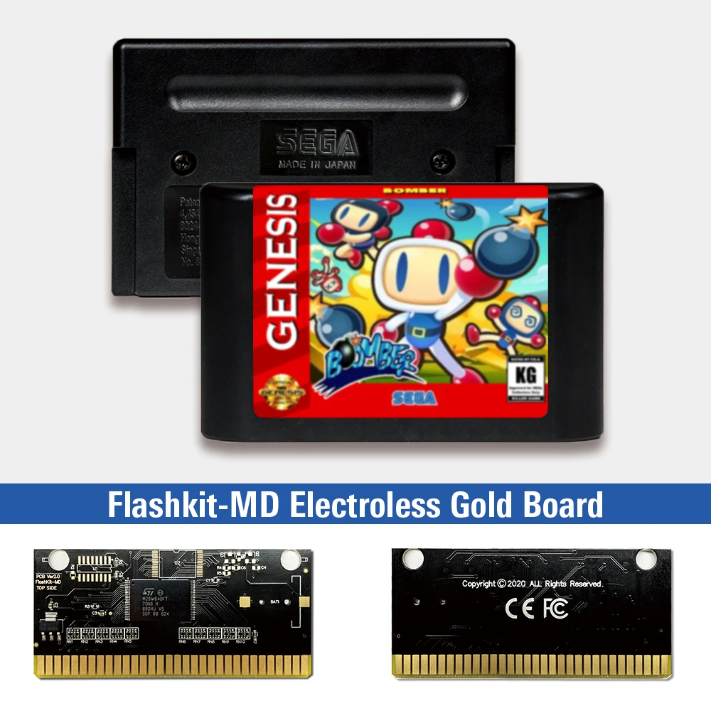 Бомбер-этикетка США Flashkit MD Electroless Gold схема на основе печатной платы для игровой