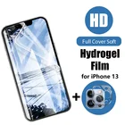Гидрогелевая пленка 2 в 1 для iPhone 13 12 11 Pro Max, стекло для объектива камеры iPhone 7, 8 Plus, 13, 12 Mini, Xs Max, X, XR, SE 2020, стекло