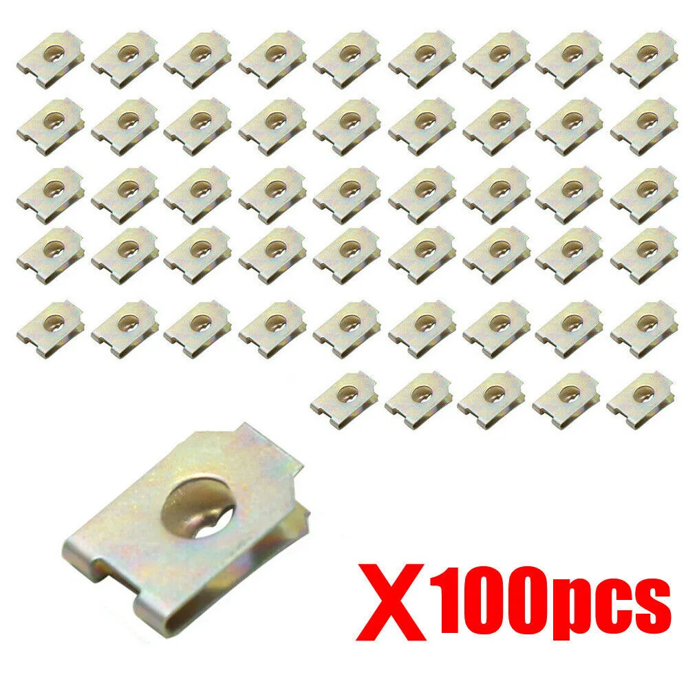 

Car U-Clip U-Type Dashboards Fastener Fixed Gasket Interior Panel Panels