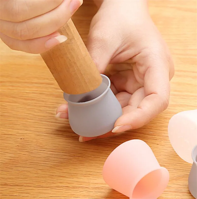 4 шт./лот бесшумные Нескользящие мебельные колпачки для ножек стола стула