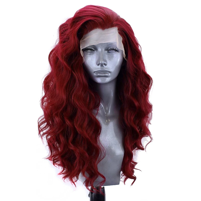 Парик с длинными волнистыми волосами термостойкий синтетический на