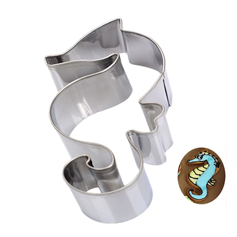 VOGVIGO Baking Mould Ocean Sea Horse Hippocampus Cookies Cutter Biscuit Fondant Sugarcraft Mold DIY Pastry Cake Decorating Tools | Дом и сад