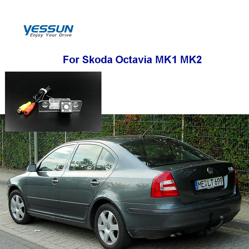 Камера заднего вида Yessun HD CCD с ночным видением для Skoda Octavia MK1 MK2 камера вида|Камеры