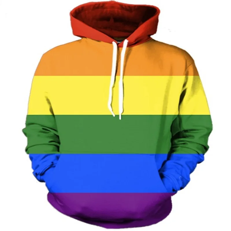 

ZOGAA 2021 New Hooded Pullover Sweatshirt Men 3D Rainbow Print Hoodie Fashion Casual Streetwear Hip Hop Harajuku Sweatshirt Men