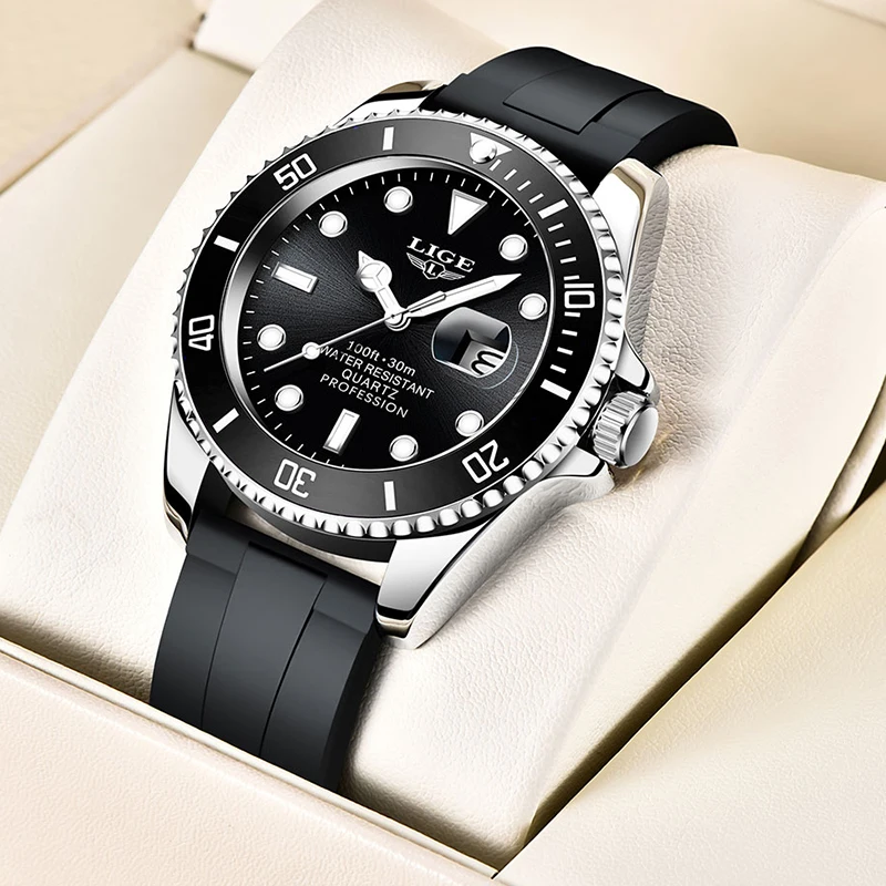

Relogio Masculino New Fashion Watch Men LIGE Top Brand Sport Watches Mens Waterproof Quartz Clock Man Casual Military WristWatch