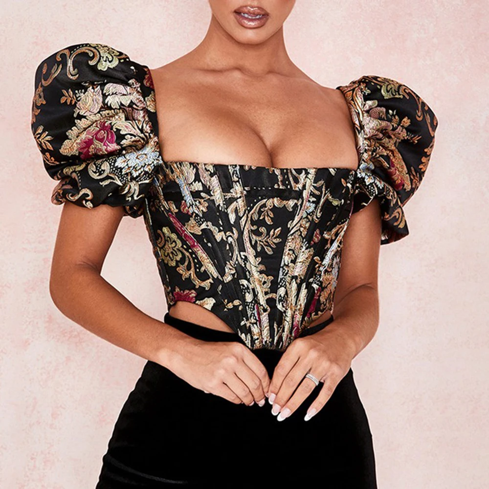 Женская облегающая футболка с цветочной вышивкой тройники укороченные топы