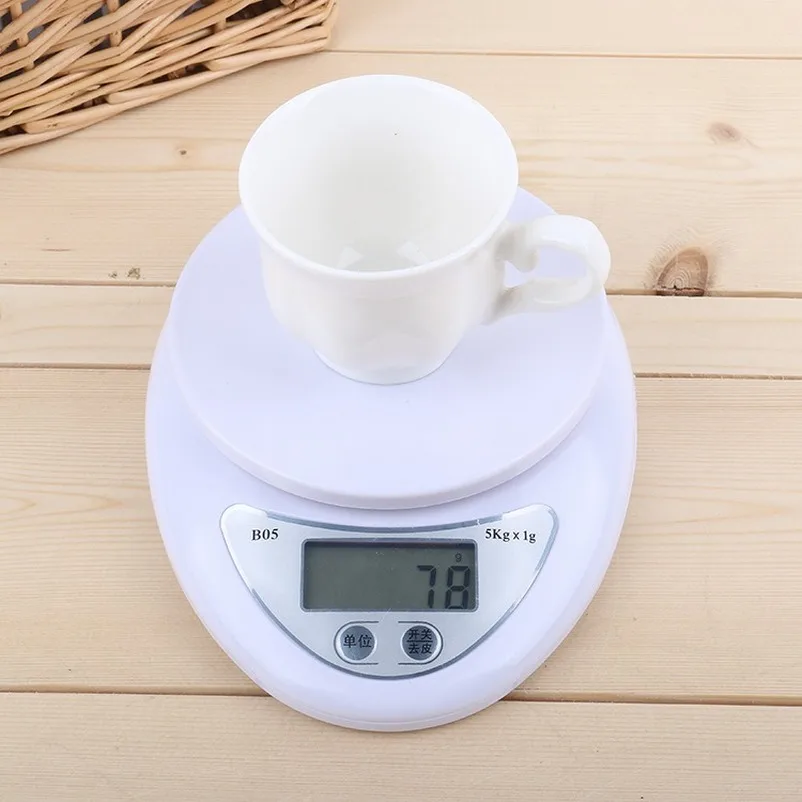 

5kg/1g Portable Digital Scale LED Electronic Scales Postal Food Balance Measuring Weight Kitchen LED Electronic Scales