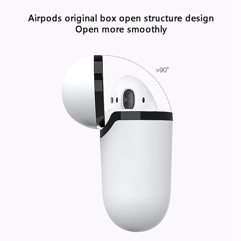 Чехол Airpod 1:1 TWS Bluetooth наушники чехол силиконовый PC Air для оригинального Apple i7S i12 i10 i30