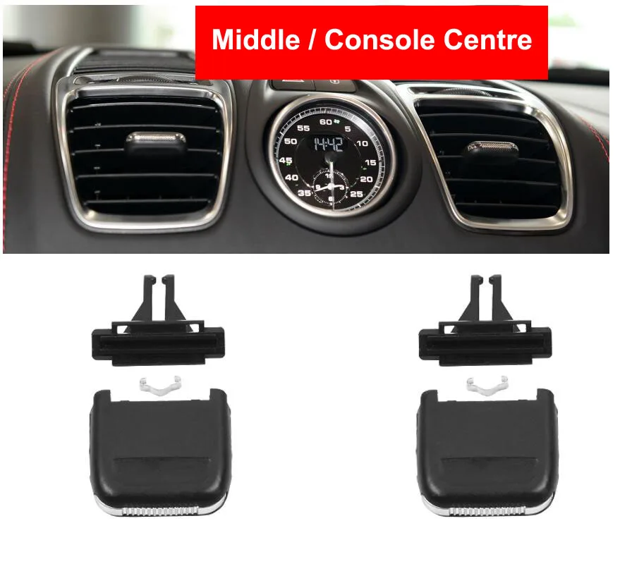 

Car Front Left / Right Air Conditioning Center A/C Vent Grille Silder Outlet Tab Clip Repair Kit For Porsche Boxster 2013-2015