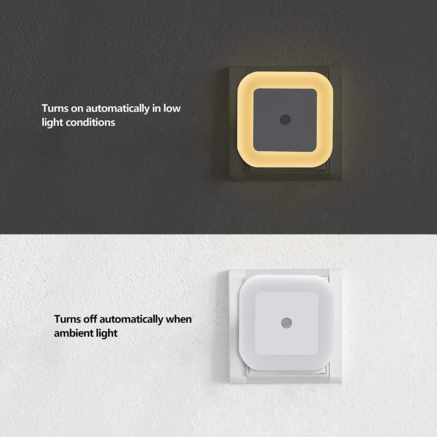 Светодиодный светильник Twi с датчиком Ночной теплая белая розетка