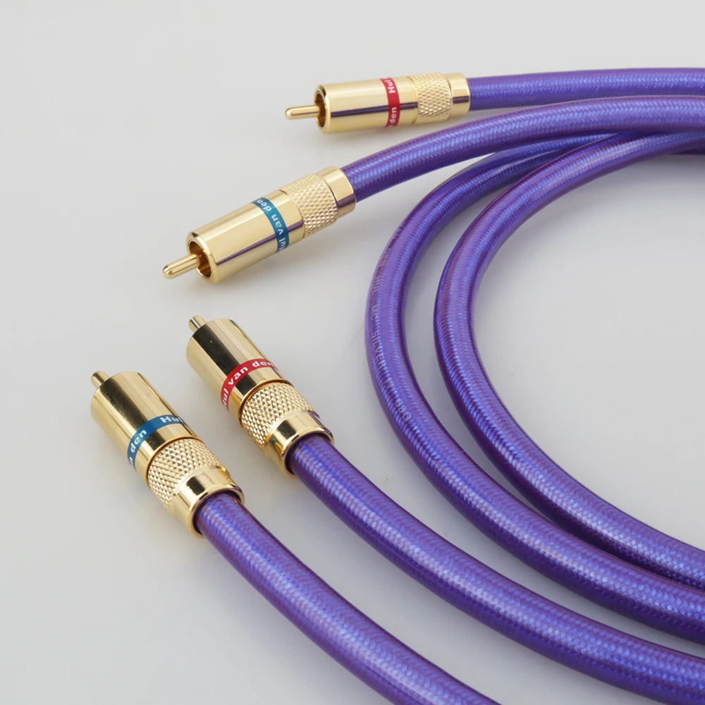 Новый аудио соединительный кабель Van Den Hul MC SILVER IT 65 RCA с позолоченным штекером
