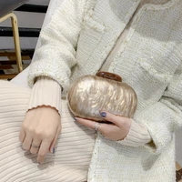 goose egg evening clutches oval acrylic handbags luxury pearl bags wedding bride wallet party purses free shipping dropshipping