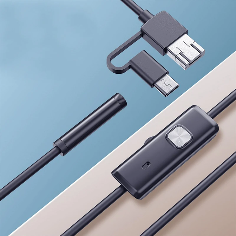Камера-Эндоскоп 3 в 1 5 5/7 мм IP67 6 светодиодов | Безопасность и защита