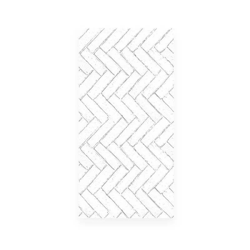 

Northern European Ins Black and White Lattices Wallpaper White Brick Pattern White Brick Imitation Brick Milk Tea