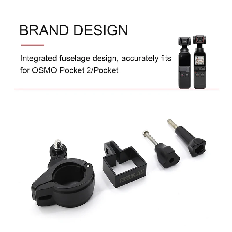 OSMO Pocket 2 Bicycle Motorcycle Body Expansion Fixed Bracket Bicycle Camera Holder DJI Pocket 2 Expansion Accessories