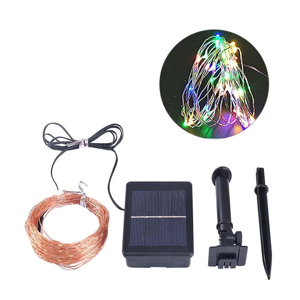 200LED Солнечный струнный светильник s 20 м водонепроницаемый медный провод Фея