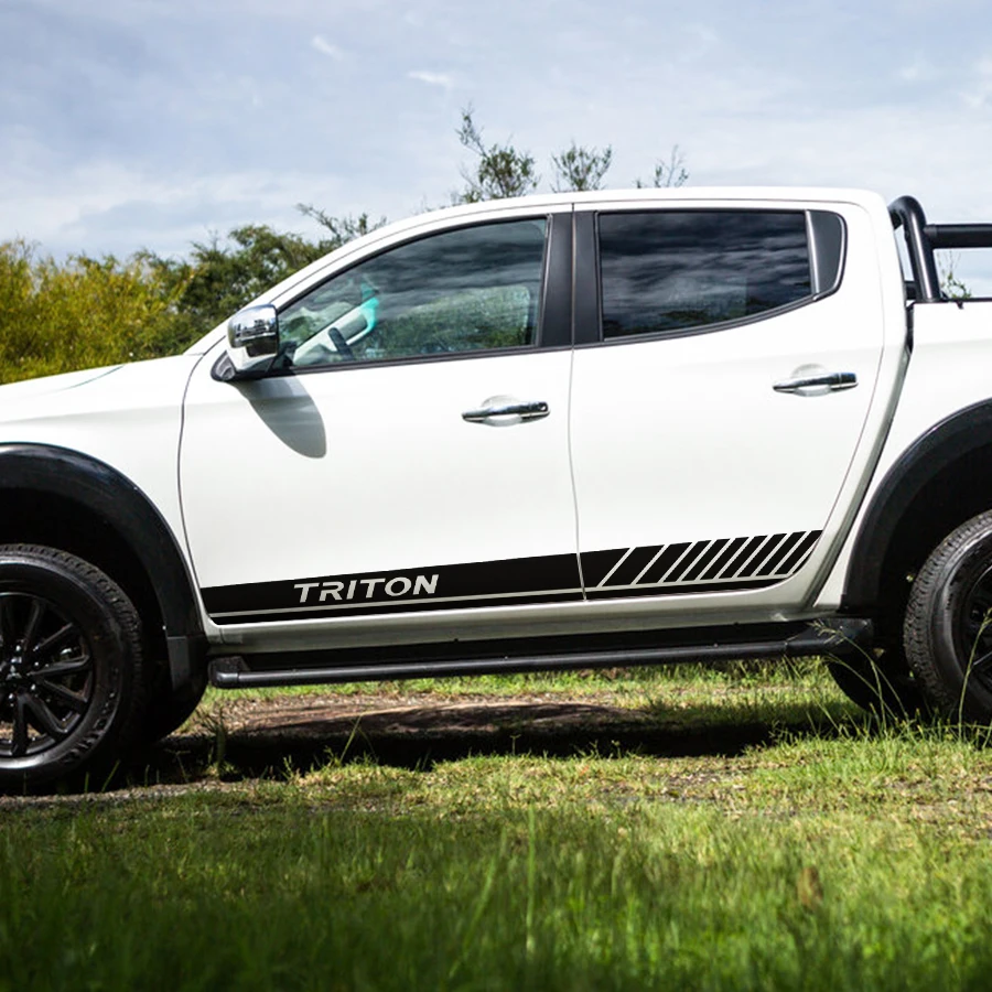 Автомобильные наклейки 2 шт. боковая Талия автомобильный Стайлинг гоночная