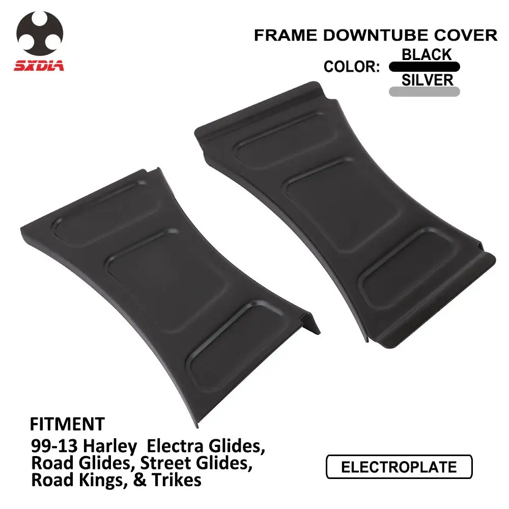 

Motorcycle Frame Downtube Crossbrace Cover Accent Trim Chrome For Harley Touring Electra Street Road Glides 1999-2013 Trikes
