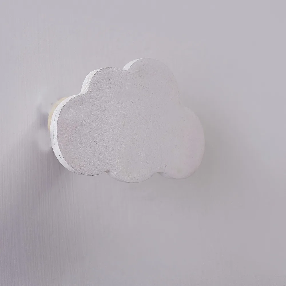 1 шт. популярный кролик/облако настенные навесные крючки DIY деревянная вешалка настенная наклейка для детской комнаты принадлежности дверной крючок, Товары для ванной