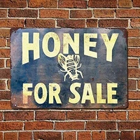 honey for sale metal signs wall decor vintage metal signs cafe bar garage yard signs