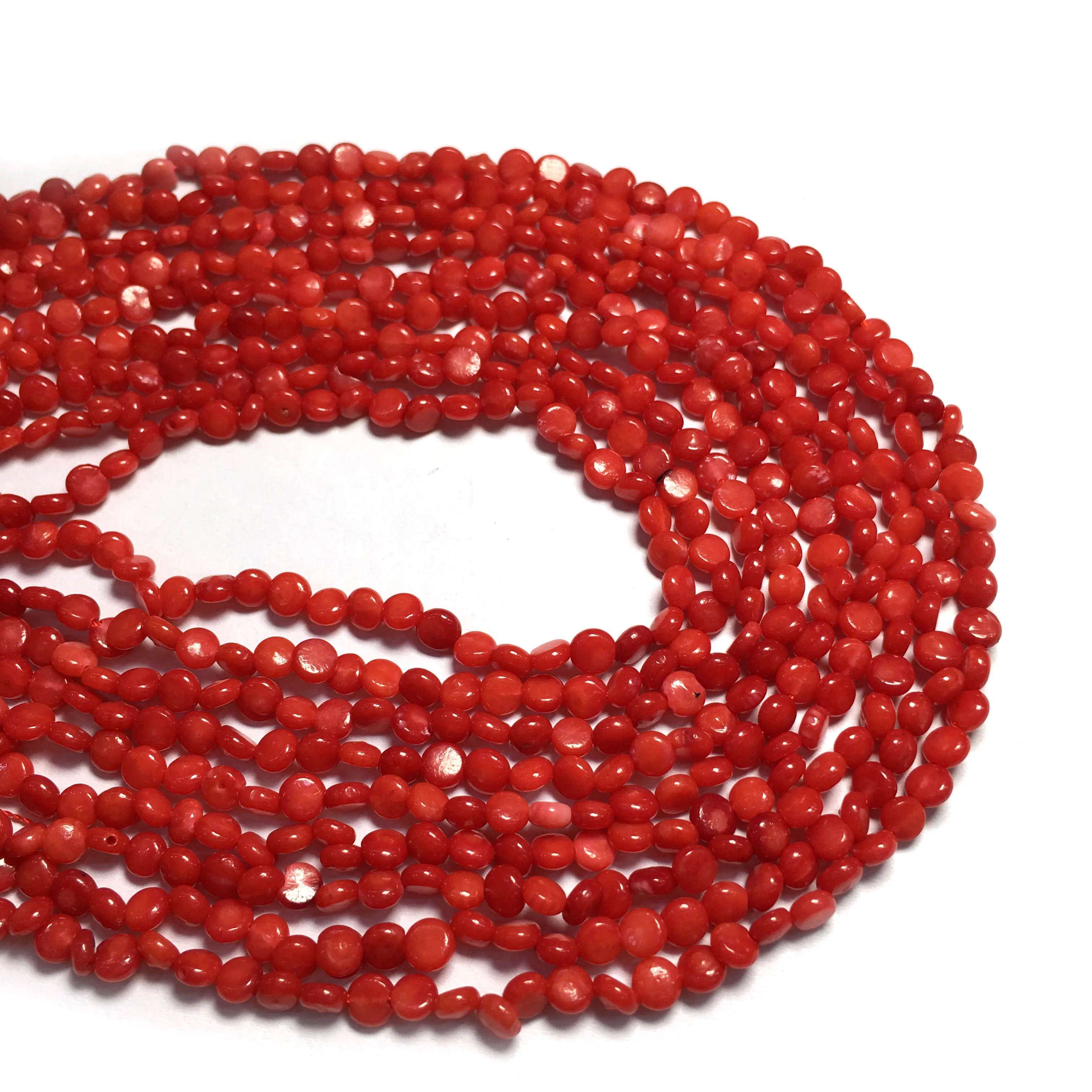 

Бусины из натурального коралла, 2 х 4 мм, для самостоятельного изготовления ювелирных изделий