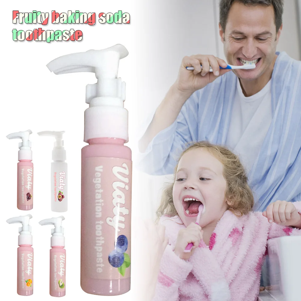 

Wholesale Fruity Baking Soda Toothpaste Whitening Travel Baking Soda Pressing Toothpaste M3