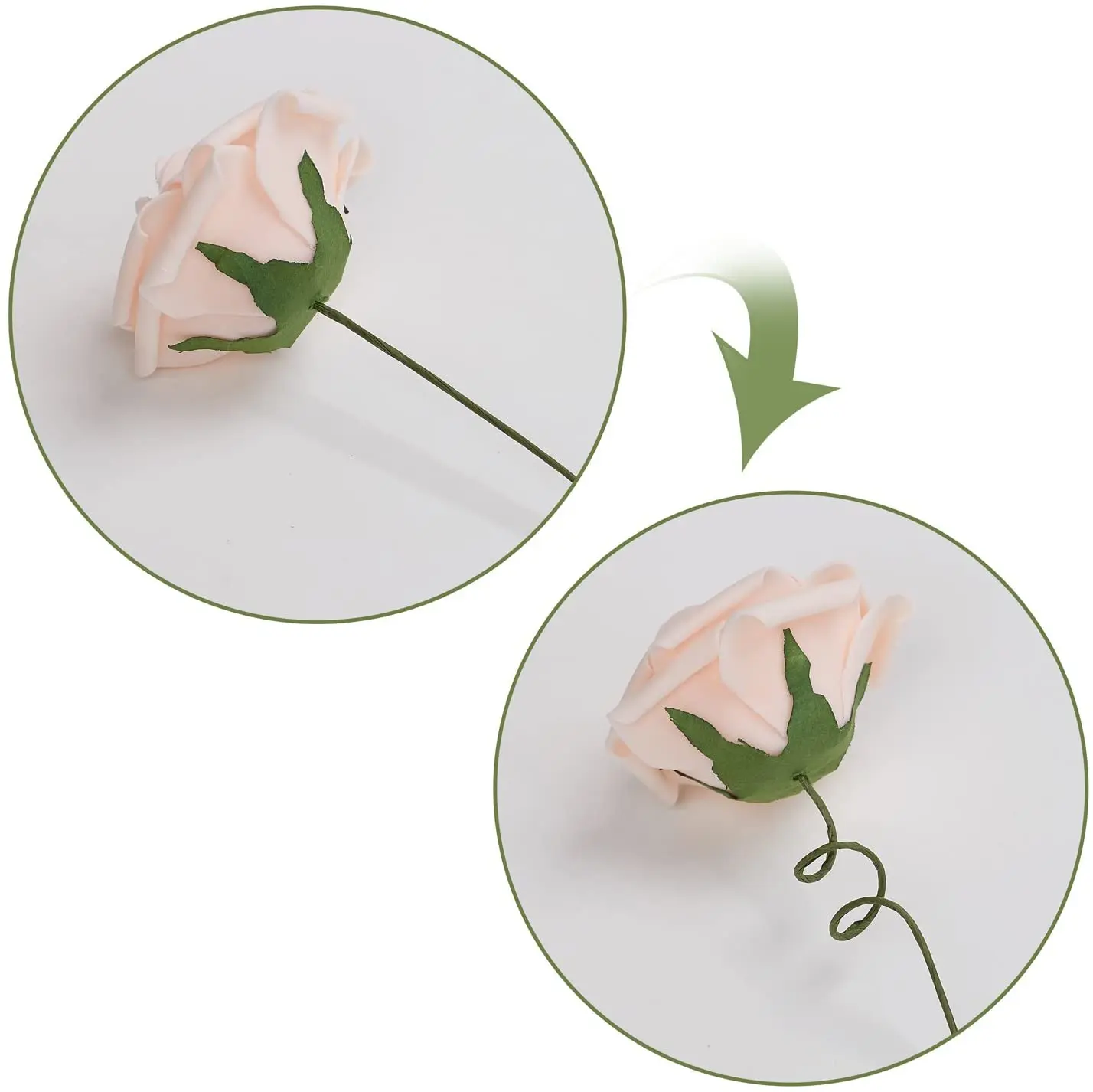 

25pcs/set Artificial Foam Flowers Bright Color Blooming Fake Flowers for Party Home Decoration