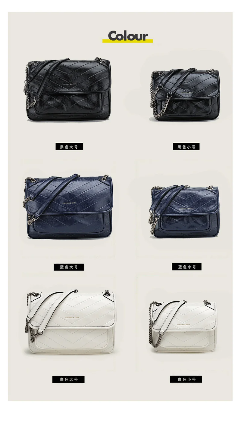 

Small ck Yangshulin bag 2020 new large capacity messenger bag female stray bag leather chain shoulder messenger bag