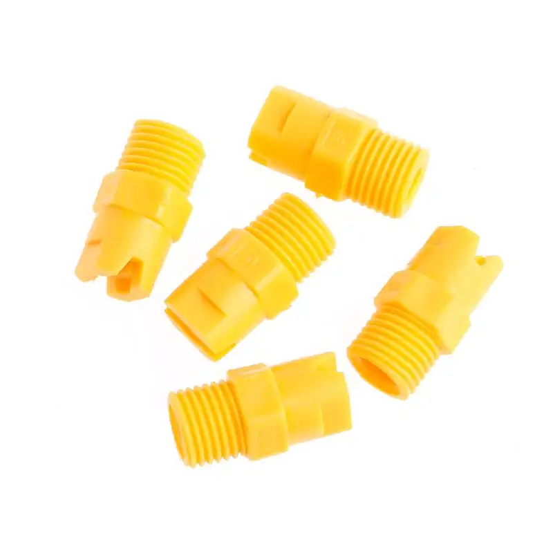 

Plastic Vee Jet Flat Fan Spray Nozzle 1/8"1/4" 1/2" Industrial Cleaning Washing