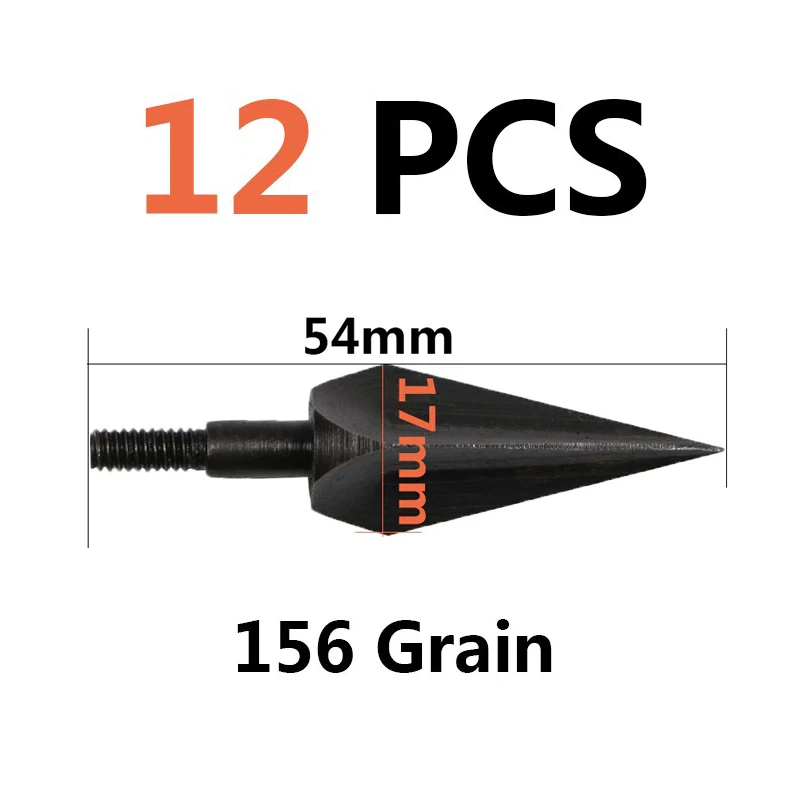 Набор из 12 сменных металлических наконечников для стрельбы лука - Цена: 52.36
