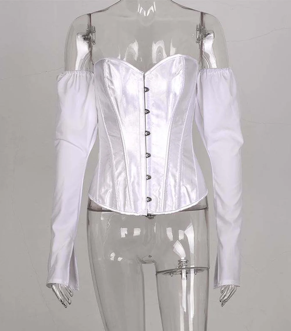 Elegant Blouses Women Bandage Back Puff Sleeve Form Fitted Wrap Sweetheart Top Female Long Blouse Shirt | Женская одежда