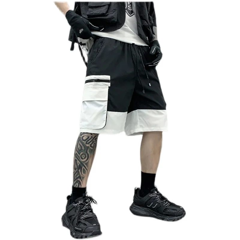 

2022 New Summer Cotton Cargo Shorts Mens Casual Workout Military Men's Patchwork Shorts Multi-Pocket Short Pants Men Pants