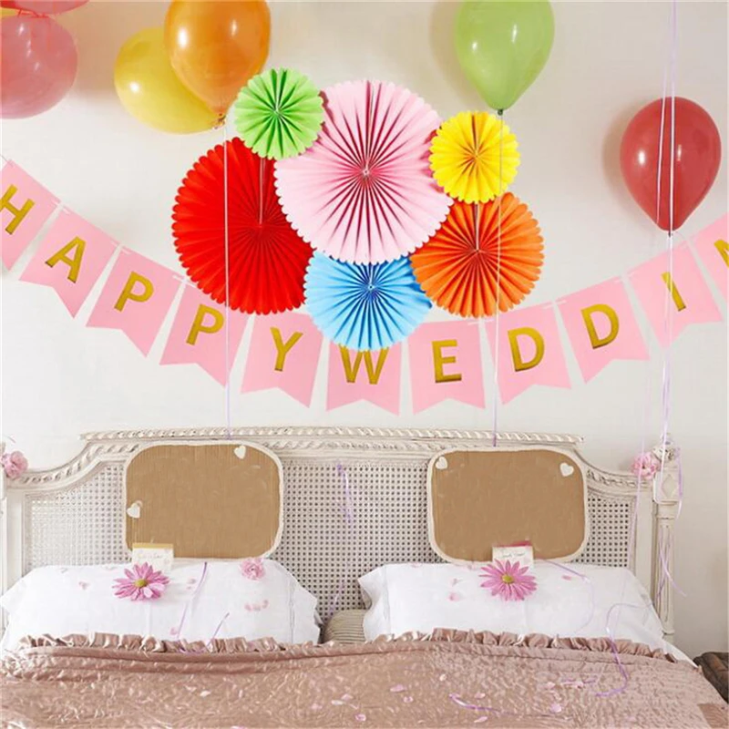 Декоративный бумажный веер подвесные украшения бумажные розетки вееры на