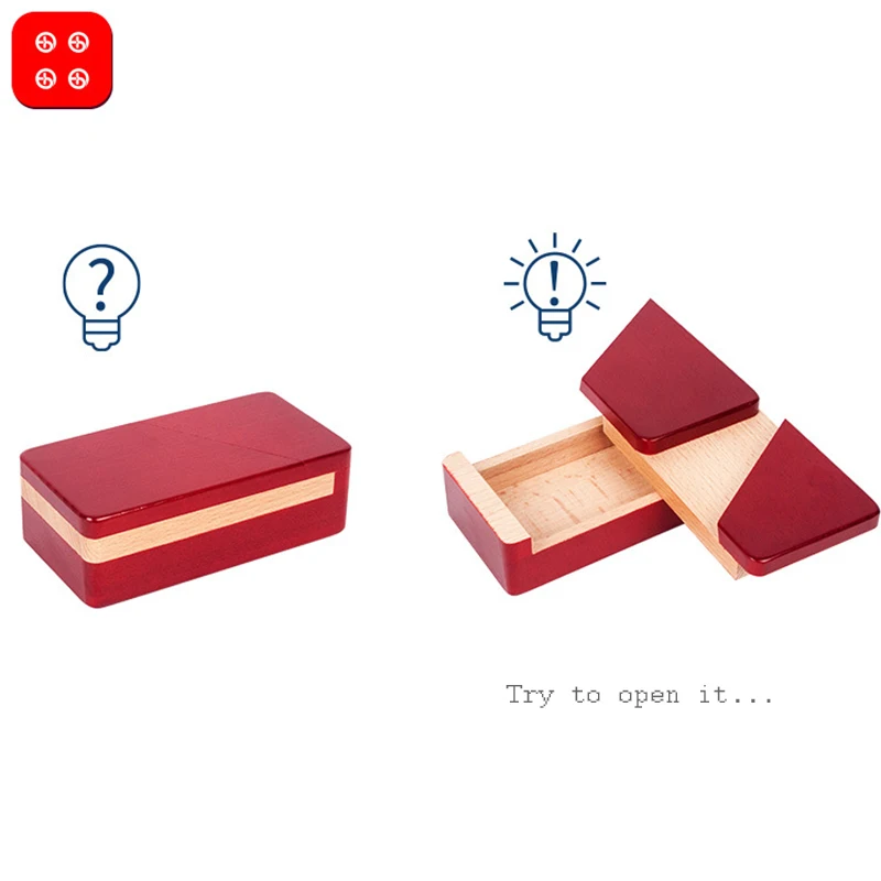 Развивающая деревянная коробка 3D для взрослых и детей развивающая игрушка