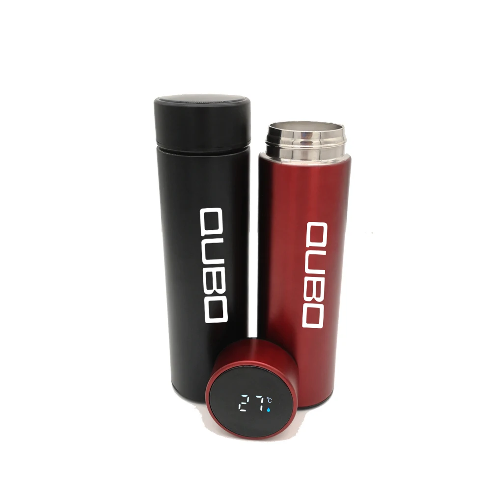 

500ml Stainless Steel Car Insulated Cup Temperature Display intelligent Thermos Flask for Fiat Qubo