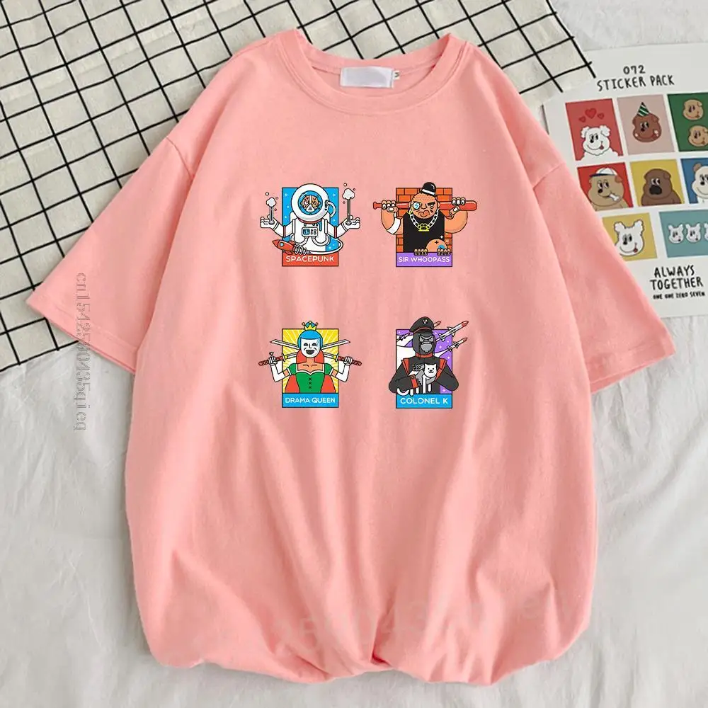 

Spacepunk Sir Whoopass Orama Queen Colonel K Print Men T Shirts Funny Soft T-Shirt Street O-Neck T-Shirts Funky Design Mens Top