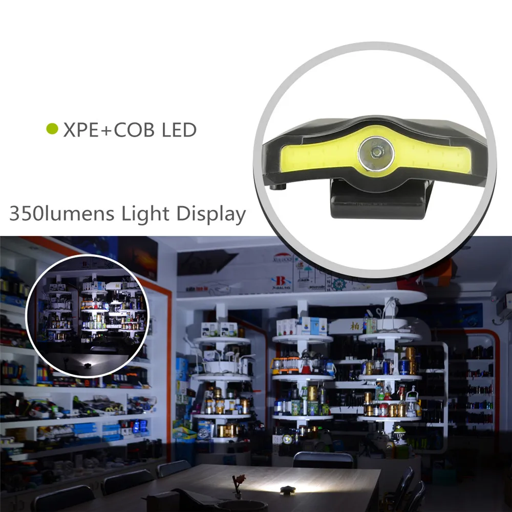 

COB LED Cap Light Headlamp Flashlight Miners Lamp for Hiking Camping Reading Working Fishing Walking the Dog Head Lamp