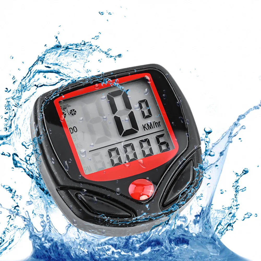 

Bicycle Computer With LCD Digital Display Waterproof Odometer Speedometer Cycling Stopwatch Bike Accessories Include Battery