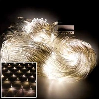 192led useu plug led string fairy lights net mesh for curtain party christmas wedding festival garden decor outdoor indoor