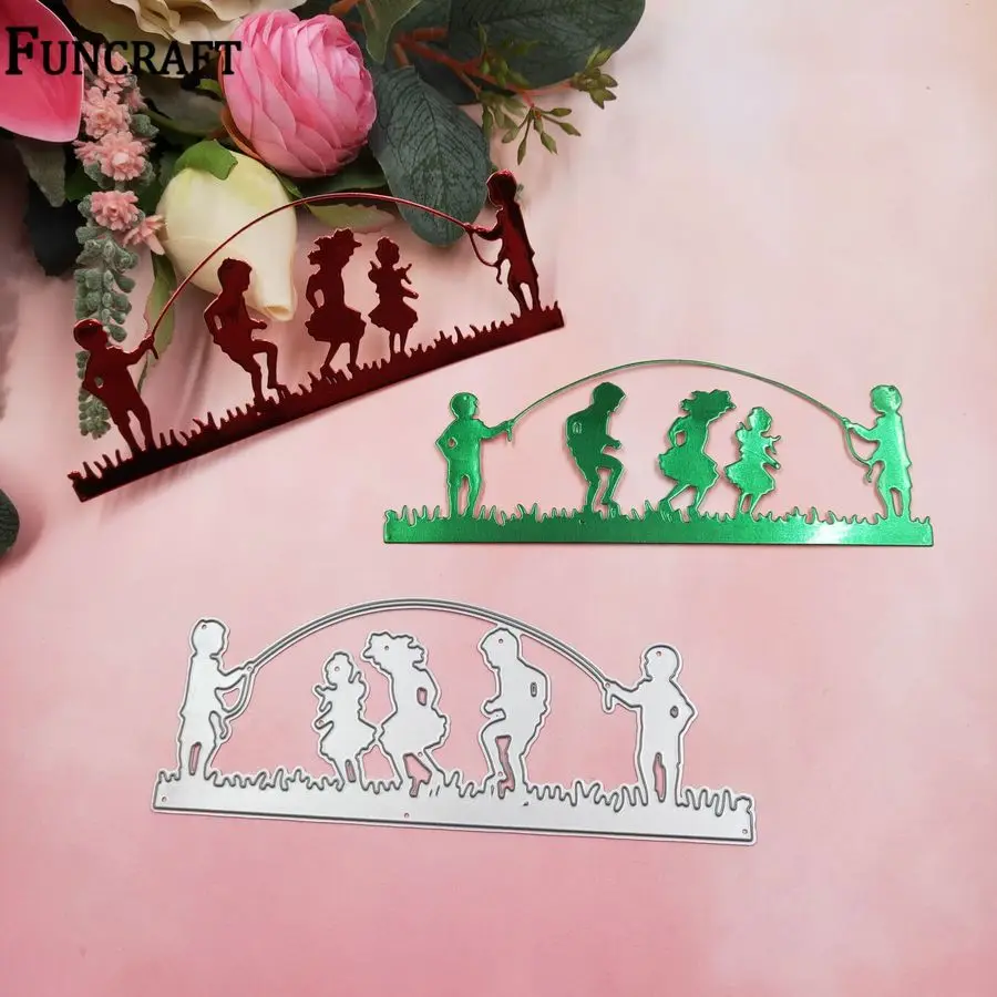 1 упаковка Детские прыгающие длинные веревки тиснение металлические режущие