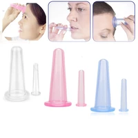 2pcs silicone cupping suction can vacuum face leg arm relaxation massage cup silicone facial massage cups