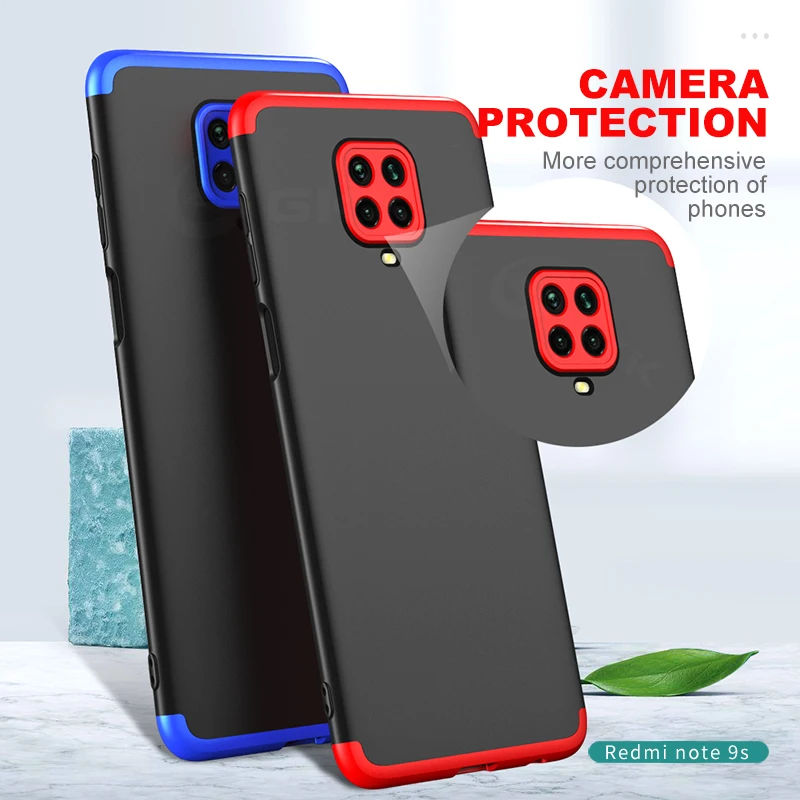 Оригинальный чехол GKK для Xiaomi Redmi Note 8 9 Pro Max 9S полная защита жесткий матовый