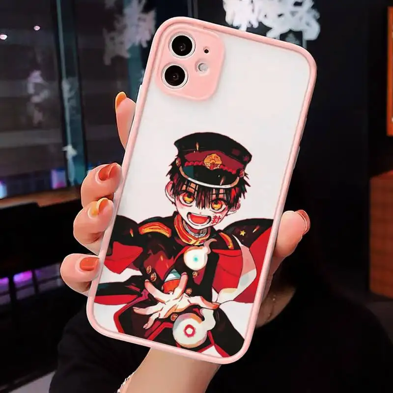 

Toilet bound Hanako kun Anime Phone Case Matte Transparent for iPhone 7 8 11 12 s mini pro X XS XR MAX Plus cover funda
