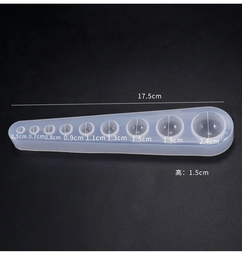 1PC Water Crystal Glue Round Cabochon Circle Pendant Silicone UV Mold for Making Pedant Jewelry Exoxy Resin Molds Jewelry Tools