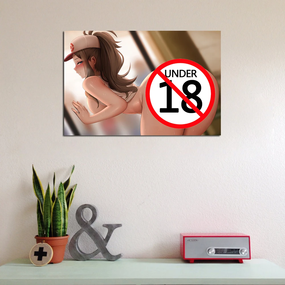 Сексуальная обнаженная девушка горячее тело задница киска картина аниме для