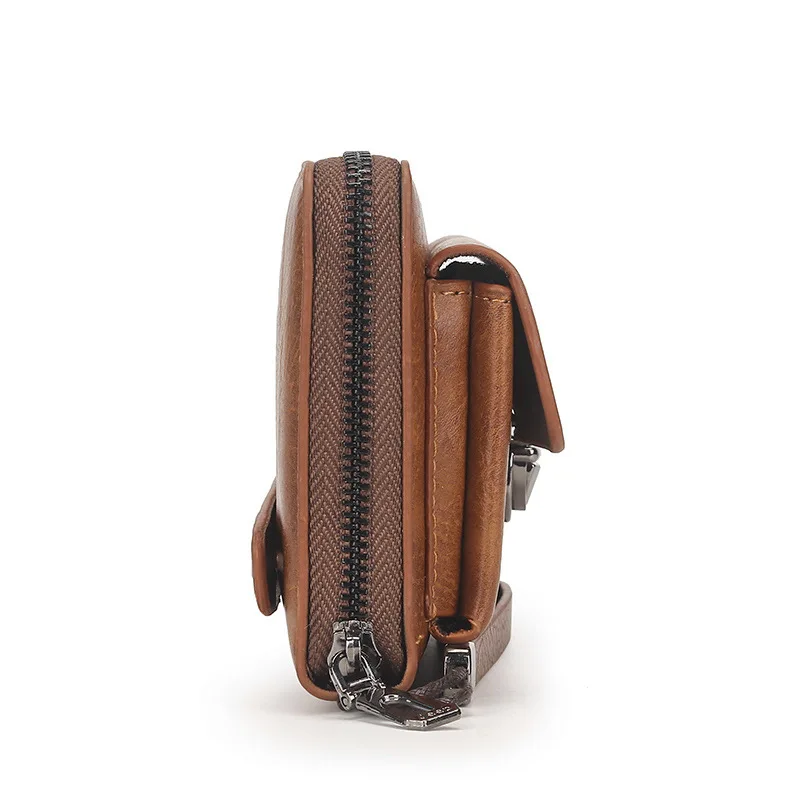 

Weysfor Fashion Men Wallets Large Capacity Cell Phone Pocket Double Zipper Men Clutch Bag Passcard Pocket Male Business Wallet