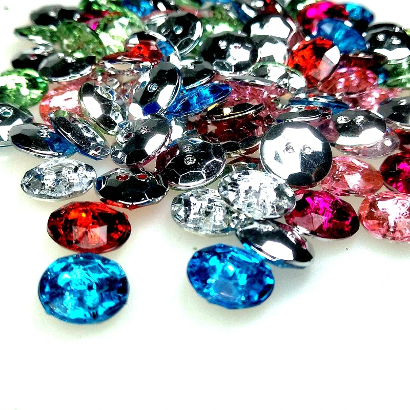 Круглые акриловые пуговицы с 2 отверстиями 10 мм 100 шт.|buttons sewing|buttons wholesalewholesale buttons |