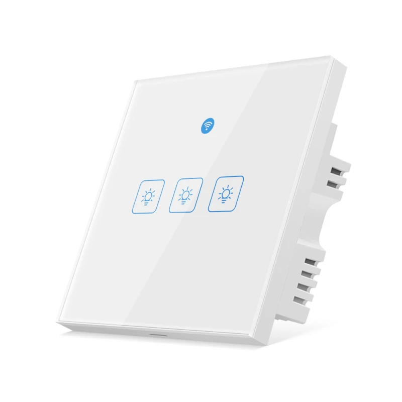 EWelink 1/2/3 банды 1 способ WiFi настенный светильник сенсорный выключатель для Google Home