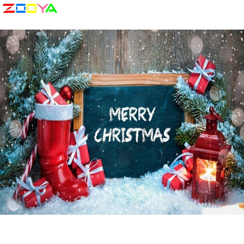 ZOOYA бриллиантовый рисунок Рождество полный квадрат/Круглый Алмаз Вышивка сани
