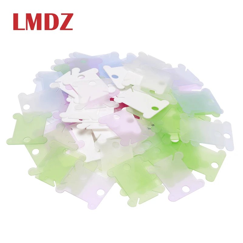 LMDZ 120/100/50/20 шт. Пластик нитки мулине ремесло катушка с нитками, вышитая бисером пластиковый держатель для хранения Швейных ниток печатная плата
